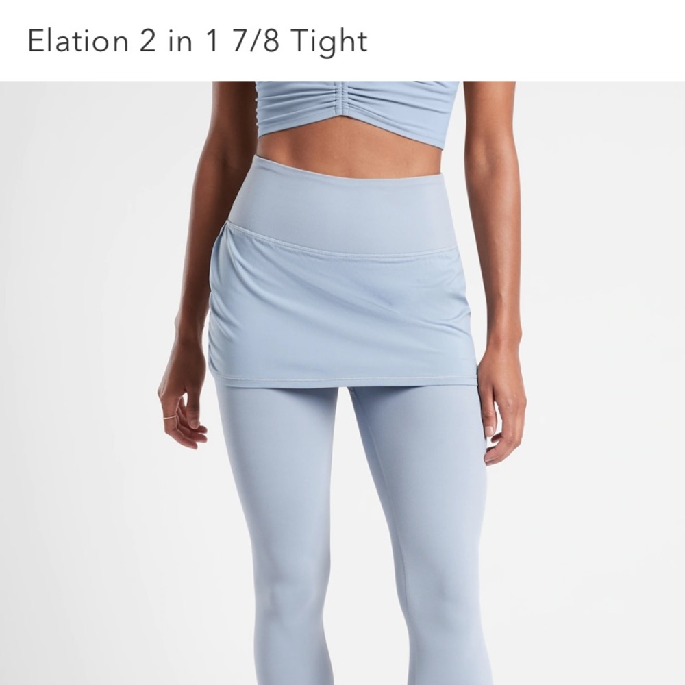 Athleta elation 2 in 1 leggings Sz L